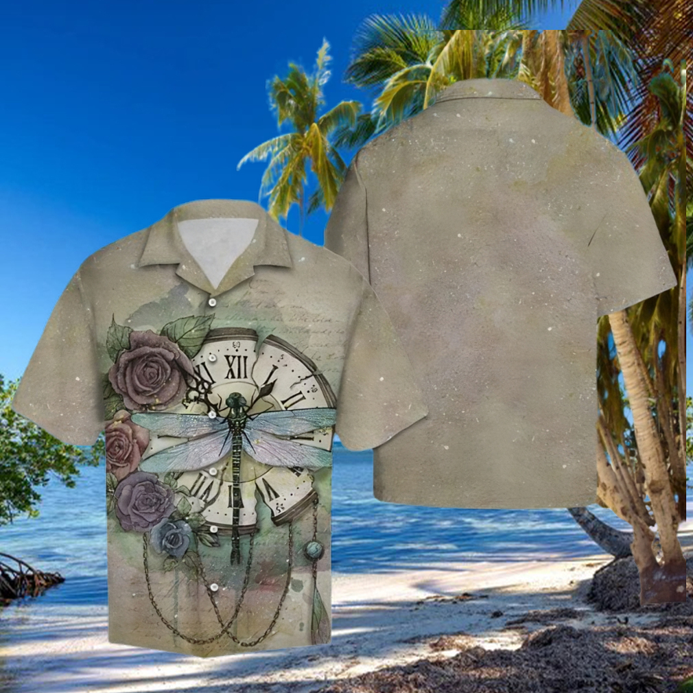 Dragonfly Time Hawaiian Summer Beach Shirt