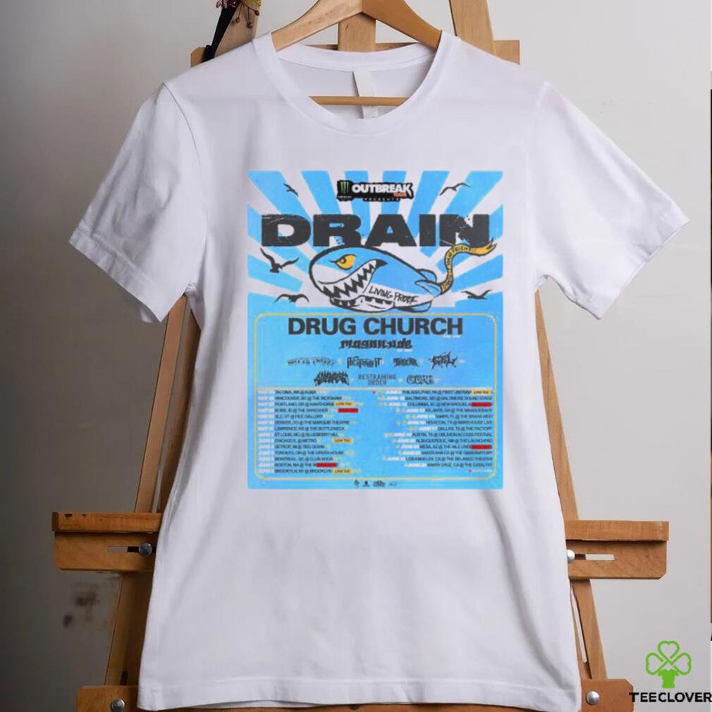 Drain Church 2023 Living Proof tour official shirt Drain Church 2023 Living Proof tour official shirt