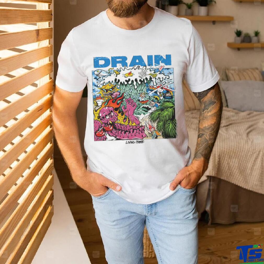 Drain Living Proof May 5 2023 Album poster shirt Drain Living Proof May 5 2023 Album poster shirt