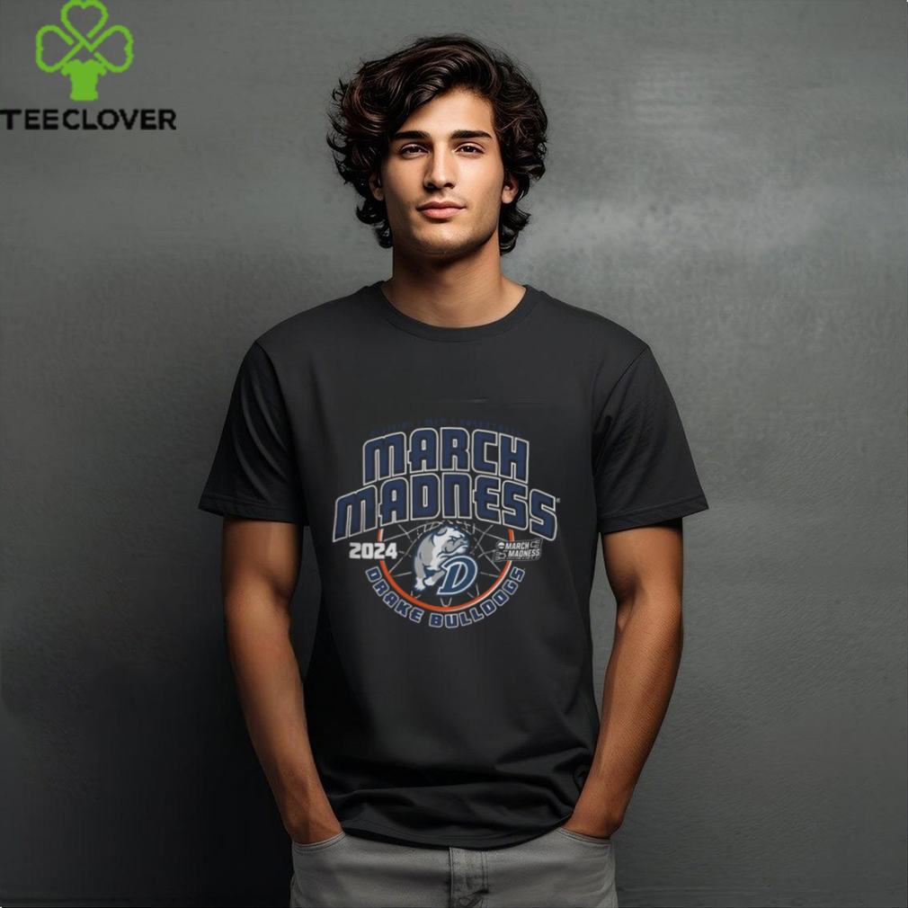 Drake Bulldogs White 2024 Ncaa March Madness Bound Short Sleeve T Shirt Drake Bulldogs White 2024 Ncaa March Madness Bound Short Sleeve T Shirt
