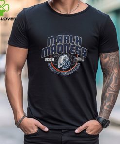 Drake Bulldogs White 2024 Ncaa March Madness Bound Short Sleeve T Shirt