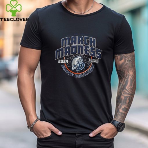 Drake Bulldogs White 2024 Ncaa March Madness Bound Short Sleeve T Shirt