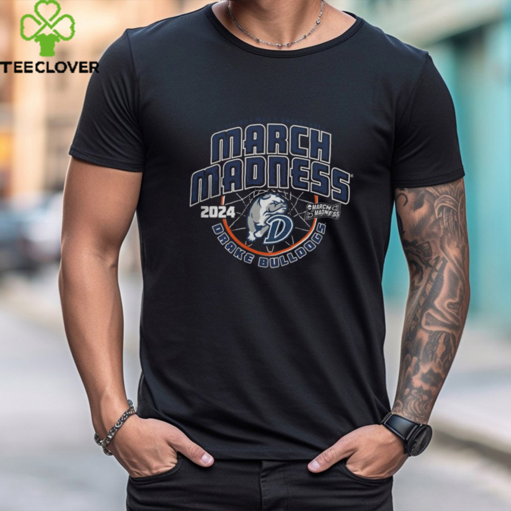 Drake Bulldogs White 2024 Ncaa March Madness Bound Short Sleeve T Shirt Drake Bulldogs White 2024 Ncaa March Madness Bound Short Sleeve T Shirt