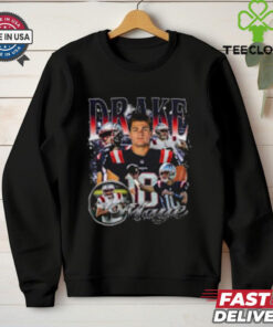 Drake Maye Bootleg Collage Crewneck shirt