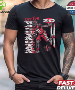 Dre’Lyn Washington #20 Louisiana Ragin’ Cajuns Vintage Graphic t shirt