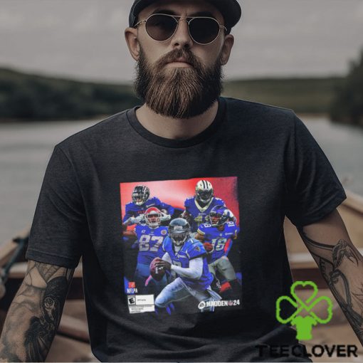 Dream Team Of Michael Vick For Alvin Kamara Justin Jefferson Drake London Travis Kelce On The NFL Madden 24 Cover Athlete Unisex T Shirt