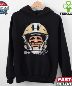 Drew Brees New Orleans Saints NFL football big face signature graphic shirt