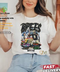 Drew Brees cool football design cartoon shirt