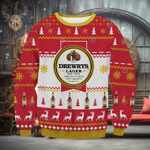 Drewrys Beer Ugly Christmas Sweater Xmas 3D Printed Christmas Sweater Gift