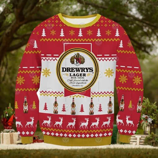 Drewrys Beer Ugly Christmas Sweater Xmas 3D Printed Christmas Sweater Gift