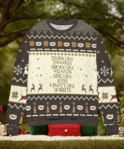 Drink Like Dwarves Smoke Like Wizards Ugly Sweater