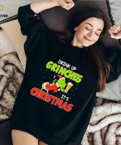 Drink Up Grinches It’s Christmas Beer Lover Santa Grinch Shirt