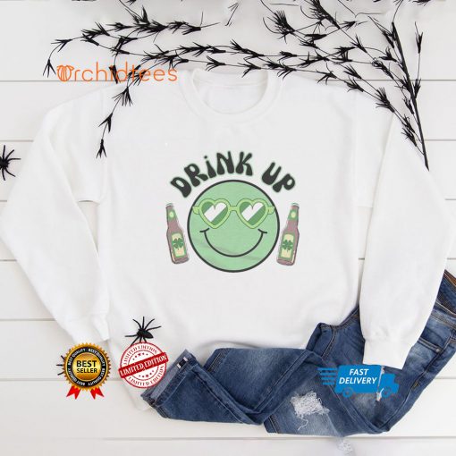 Drink Up Smiley St. Patricks Tee Shirt
