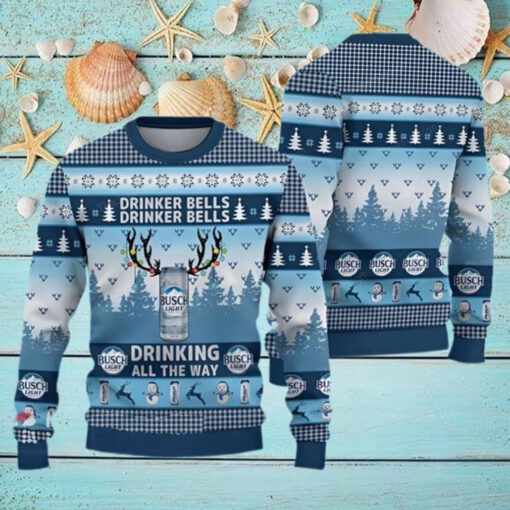 Drinker Bells Busch Light Christmas Ugly Sweater