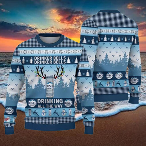 Drinker Bells Busch Light Christmas Ugly Sweater