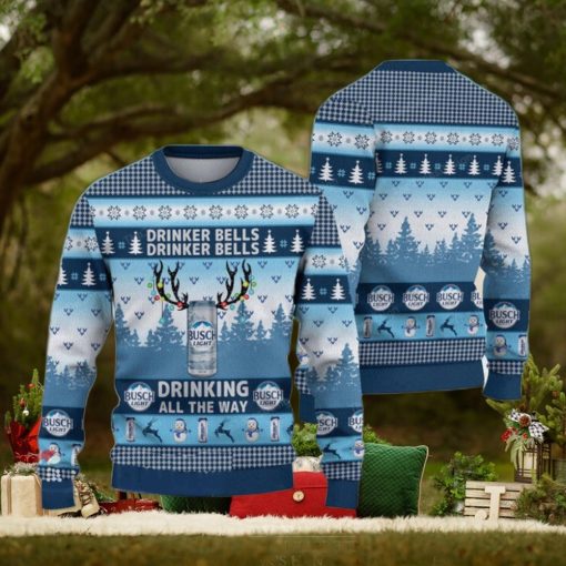 Drinker Bells Busch Light Ugly Christmas Sweater