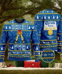 Drinker Bells Corona Extra Beer 3D All Over Printed Ugly Christmas Sweater Christmas Gift For Family