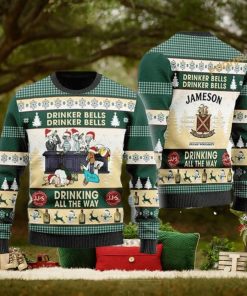 Drinker Bells Jameson Irish Whiskey Xmas 3D Matching Christmas Sweater 1 Drinker Bells Jameson Irish Whiskey Xmas 3D Matching Christmas Sweater