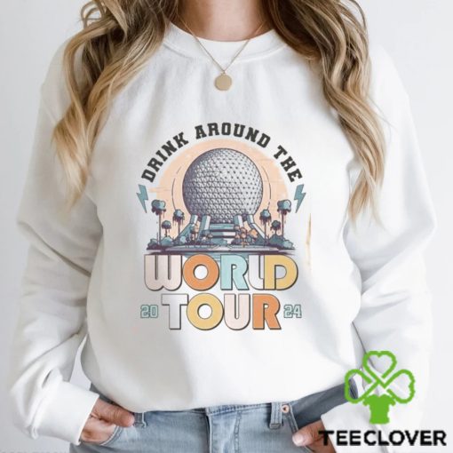 Drinking Around The World Shirt Disneyland Family Trip 2024 Epcot Tour T Shirt