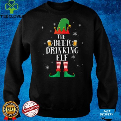 Drinking Elf Matching Group Christmas Party Pajama T Shirt