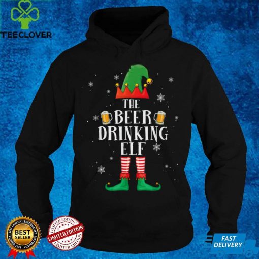 Drinking Elf Matching Group Christmas Party Pajama T Shirt