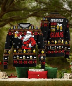 Drinking With Claus Funny Ugly Christmas Sweater