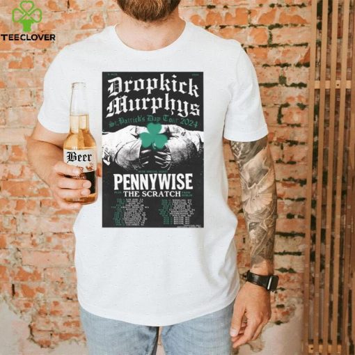 Dropkick Murphys 2024 St. Patrick’s Day Tour poster T hoodie, sweater, longsleeve, shirt v-neck, t-shirt