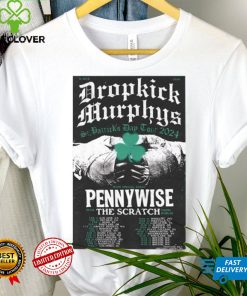 Dropkick Murphys 2024 St. Patrick’s Day Tour poster T hoodie, sweater, longsleeve, shirt v-neck, t-shirt