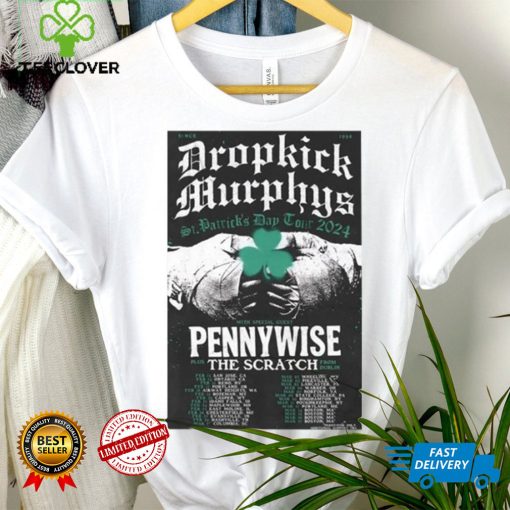 Dropkick Murphys 2024 St. Patrick’s Day Tour poster T hoodie, sweater, longsleeve, shirt v-neck, t-shirt