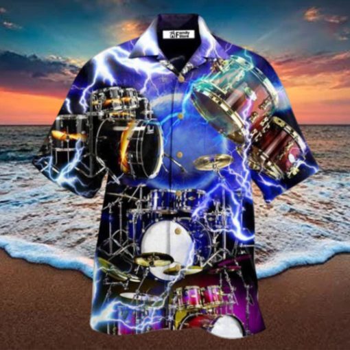 Drum Is My Cardio Lighting Style Hawaiian Shirt