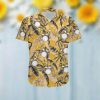 Disc Golf Retro Vintage Style Custom Name Men Hawaiian Aloha Tropical Floral Button Up Shirt For Disc Golfers In Summer