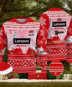 Ducati Lenovo Team Racing Moto Ugly Christmas Sweater For Men And Women
