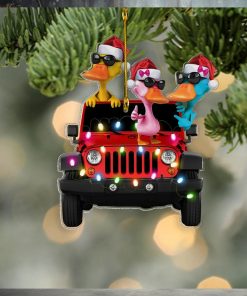Duck Duck Jeep Off Road Truck Personalized Ornament Gift For Jeep Lovers   Jeep Christmas Ornament