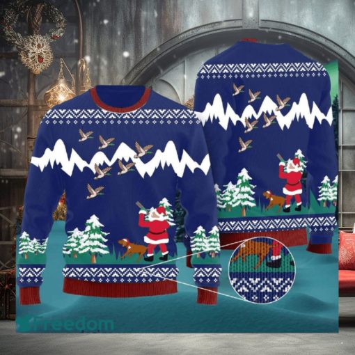 Duck Hunting Christmas Woven Ugly 3D Sweater For Thanksgiving