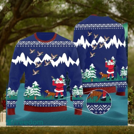 Duck Hunting Christmas Woven Ugly 3D Sweater For Thanksgiving