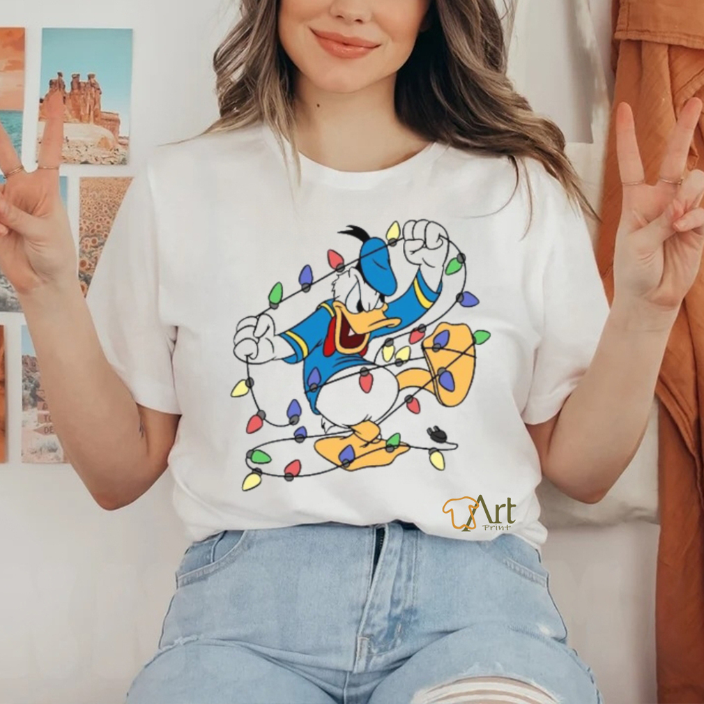 Duck With Christmas Light Shirt Duck With Christmas Light Shirt