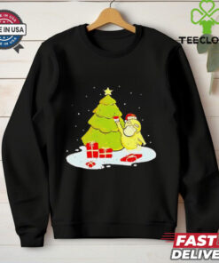 Duck gifts Christmas tree snow shirt festive holiday design