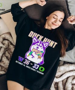 Duck hunt Washington Huskies 36 33 Oregon Ducks October 14 2023 hoodie, sweater, longsleeve, shirt v-neck, t-shirt