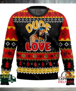 Dude Love Mick Foley Ugly Christmas Sweater