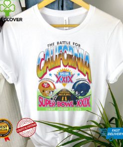 Dueling the battle for California Super Bowl XXIX San Francisco 49ers vs San Diego Chargers hoodie, sweater, longsleeve, shirt v-neck, t-shirt