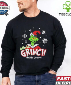 Duflocka Grinch aballerz Christmas pixel shirt