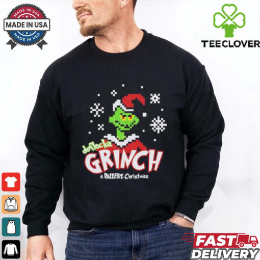 Duflocka Grinch aballerz Christmas pixel shirt