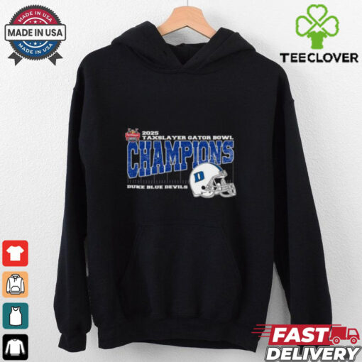 Duke Blue Devils 2025 TaxSlayer Gator Bowl Champions Vintage Style With Helmet Unisex T Shirt