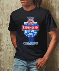 Duke Blue Devils Champions 2023 76 Birmingham Bowl Logo T Shirt