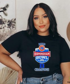 Duke Blue Devils Champions 2023 76 Birmingham Bowl Logo T Shirt