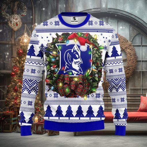 Duke Blue Devils Christmas Ugly Sweater 3D Christmas Xmas Sweater