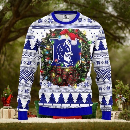 Duke Blue Devils Christmas Ugly Sweater 3D Christmas Xmas Sweater