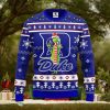 Custom Name Black Pabst Blue Ribbon Knitted 3D Sweater Gift For Xmas
