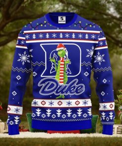 Duke Blue Devils Funny Grinch Christmas Ugly Sweater