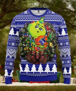 Duke Blue Devils Grinch Hug Christmas Ugly Sweater